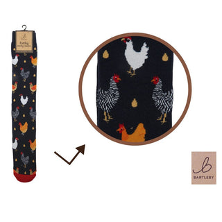 Bartleby Ladies Welly Socks - Colourful Chicken