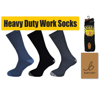 Bartleby Work Socks - Big Foot Size 11-14, Pack Of 3