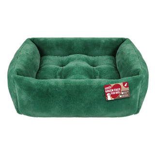 Green Faux Fur Bed