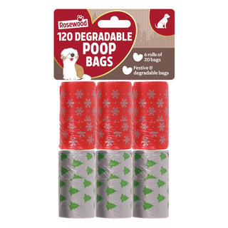 120 Xmas Poop Bags