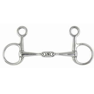 Shires Stainless Steel Hanging Cheek Snaffle with Lozenge
