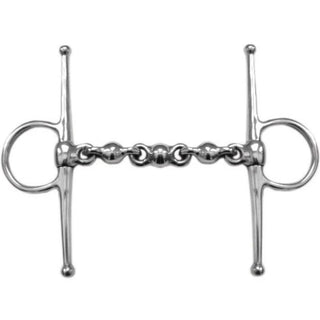Shires Stainless Steel Full Cheek Bit With Waterford Mouth
