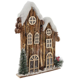 Xmas Forest House Double Large