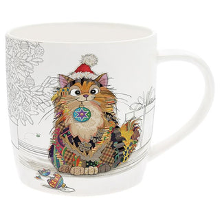 Bug Art Xmas Ginger Cat Mug