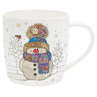 Bug Art Xmas Snowman Mug