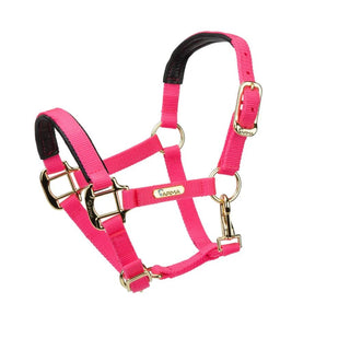 Shires Topaz Nylon Headcollar Pink