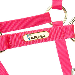 Shires Topaz Nylon Headcollar Pink