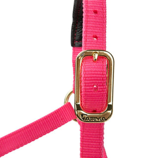 Shires Topaz Nylon Headcollar Pink