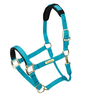 Shires Topaz Nylon Headcollar Blue