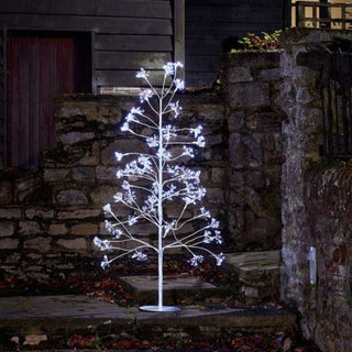 Three Kings 1.5m Frosted Twinkling Tree - Cool White