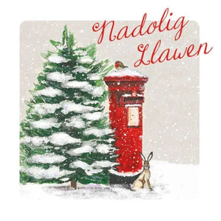 Nadolig llawen (Snowy Postbox) Christmas Card