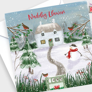Nadolig llawen (House) Christmas Card