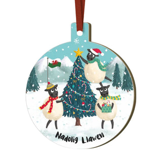 Wooden Christmas Bauble 001