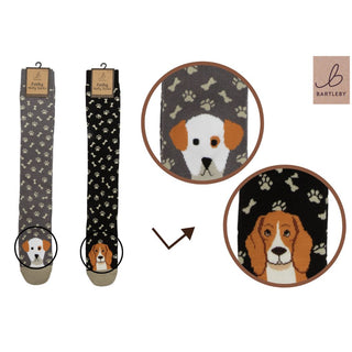 Ladies Welly Socks - Playful Puppies