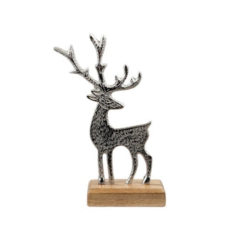 Reindeer On Wooden Base