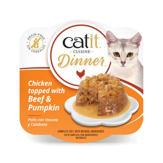 Catit Chicken Dinner Beef & Pumpkin Tray