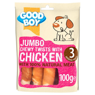 Good Boy Tender Jumbo Chewy Twists Chicken