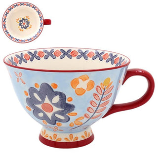 Handpainted Footed Mug