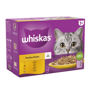 Whiskas 1+ Cat Pouches Poultry Feast In Jelly