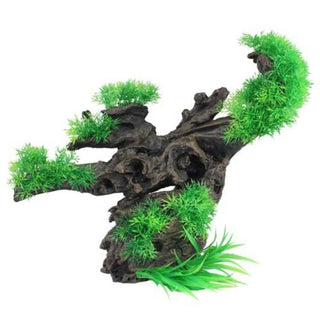 Aqua One Driftwood With Plant