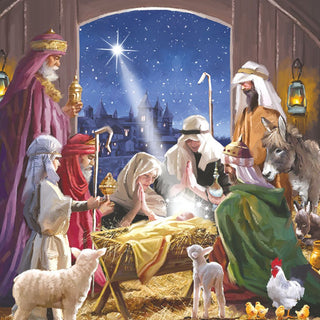 Christmas Traditional Boxed Cards Nativity Scene