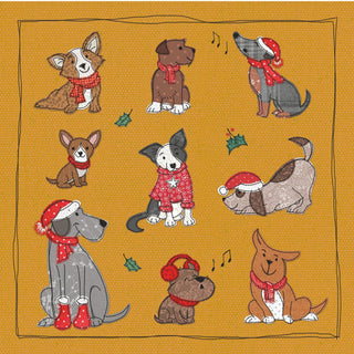 Christmas Traditional Boxed Cards Dogs