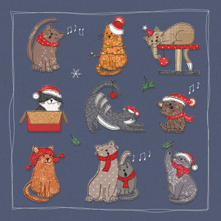 Christmas Traditional Boxed Cards Cats