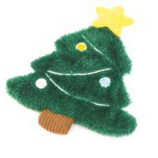 Christmas Tree Unstuffed Crinkle Dog Toy