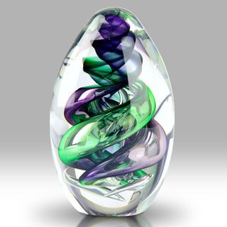 Nobile Orb Paperweight - Purple/Green