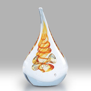 Nobile Crystal Drop Paperweight Gold