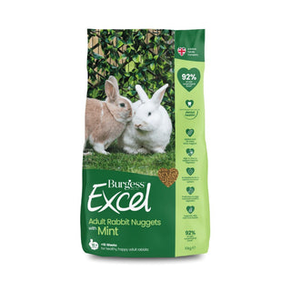 Burgess Excel Adult Rabbit Nuggets With Mint