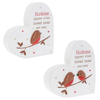 Robins Appear Standing Heart