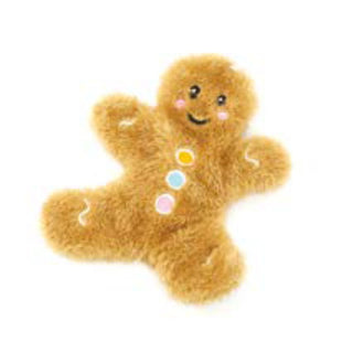 Gingerbread Man Unstuffed Crinkle Dog Toy
