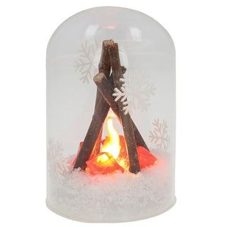 Frosty Xmas Cosy Fire Dome