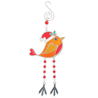 Xmas Dangly Leg Decoration Robin