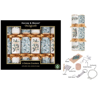 6 Deluxe Mistletoe 13.5" Crackers