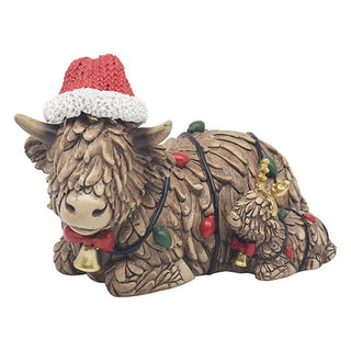 Hughie Xmas Highland Cow & Calf