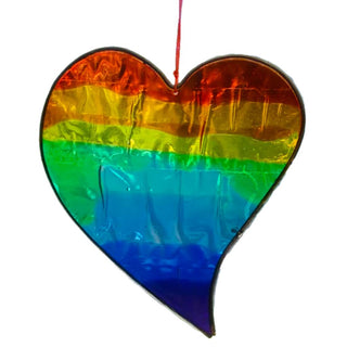 Rainbow Heart Suncatcher