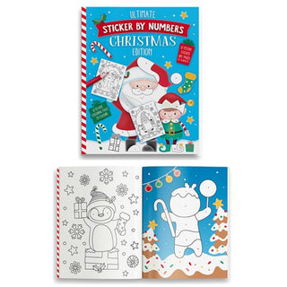 Christmas Stickers By Numbers Book