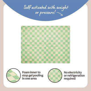 Green Checkered Cool Mat