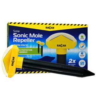 Racan Solar Sonic Mole Repeller Twinpack