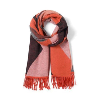 Reversible Multi Geo - Orange Scarf