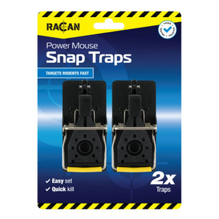 Racan Racan Plastic Mouse Snap Traps - Pack Of 2