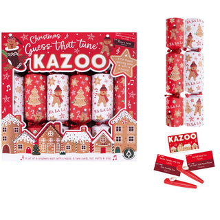 6 Gingerbread Kazoo 12" Crackers