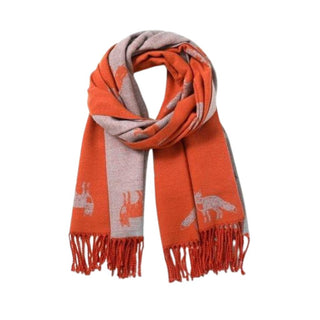 Reversible Fox - Orange Scarf
