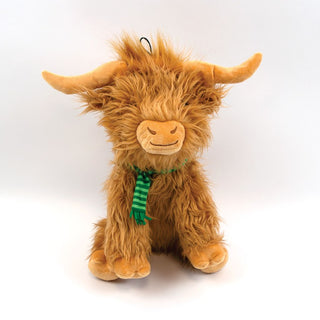 Festive Highland Cow Jumbo Toy