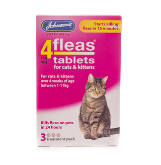 Johnsons 4 Fleas Tablets Cats & Kittens