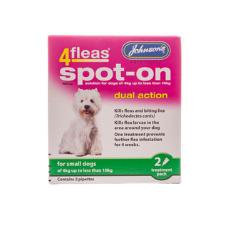 Johnsons 4 Fleas Spot-On Dual Action For Small Dogs