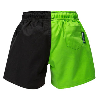 Kaiwaka Kids Rugby Shorts - Green/Black