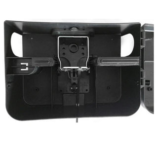Shows the inside of the baiting station, and how it is compatible with certain snap traps.